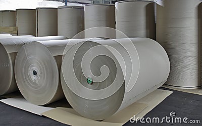 Paper mill - Paper Stock Stock Photo